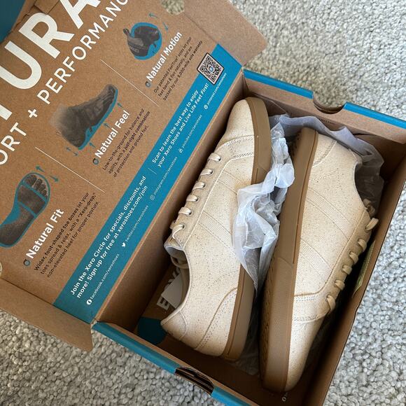 XeroShoes Dillon Canvas – Natural Canvas Sneaker, Womens, USA8.5, NWT - Picture 9 of 9